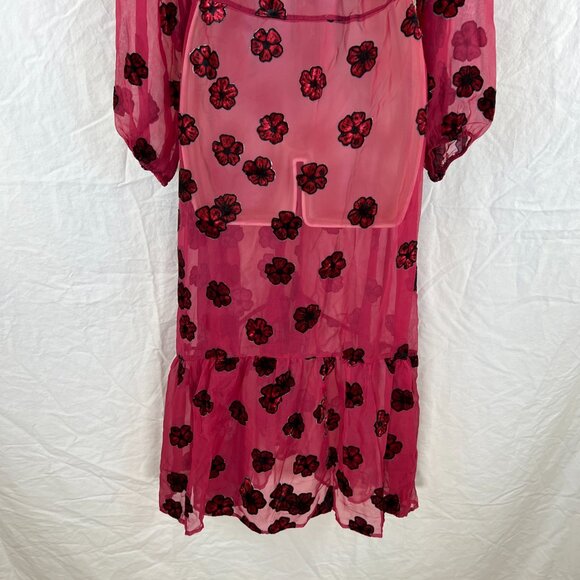 For Love & Lemons Heather Scarf Sheer Midi Dress $237 - Picture 7 of 12